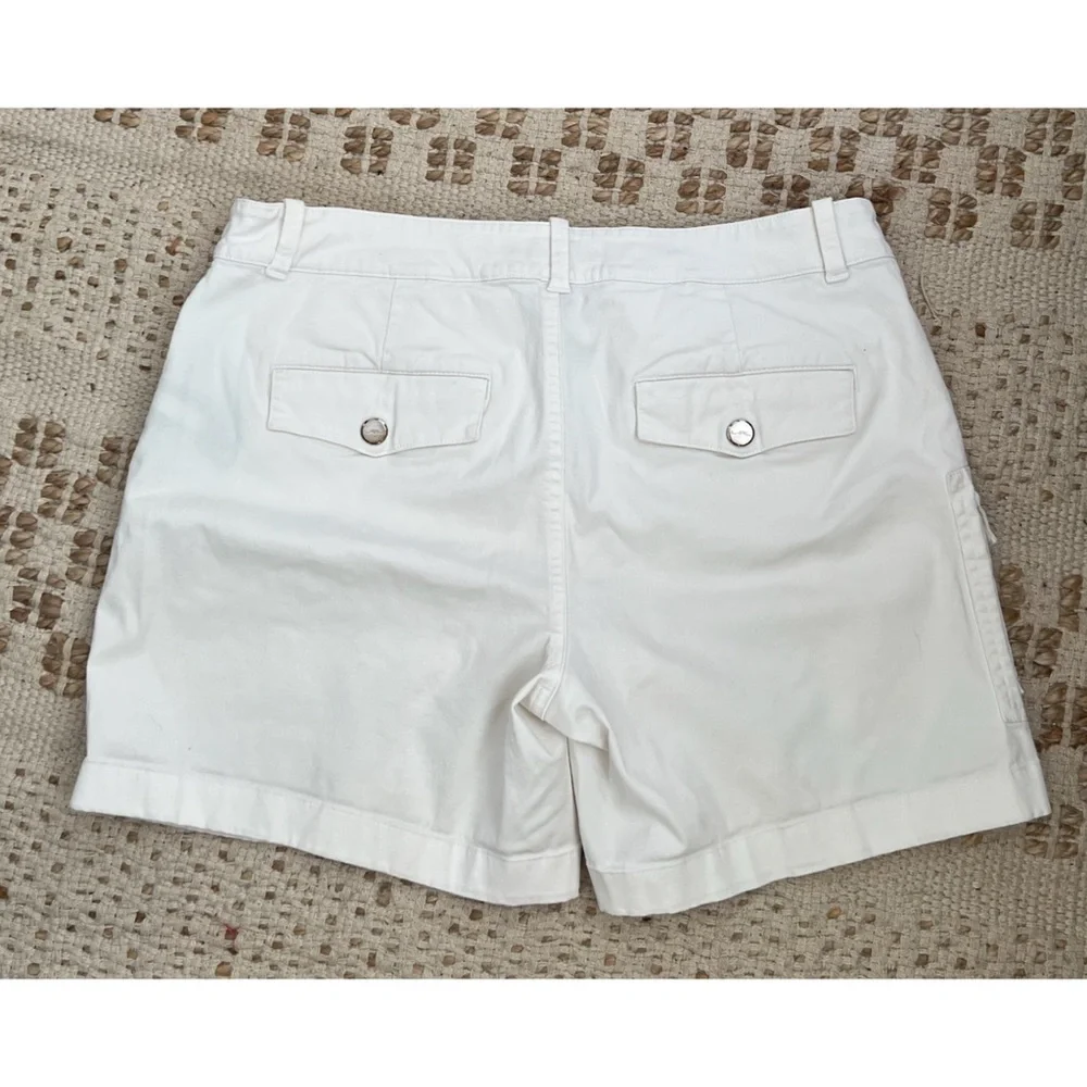 Lauren Ralph Lauren White Cargo Shorts size 4 Black Label - Picture 2 of 4